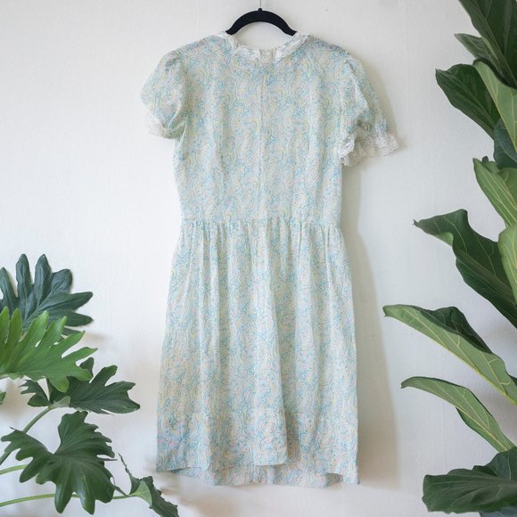 Vintage Dresses & Skirts - Vintage cottagecore paisley dress